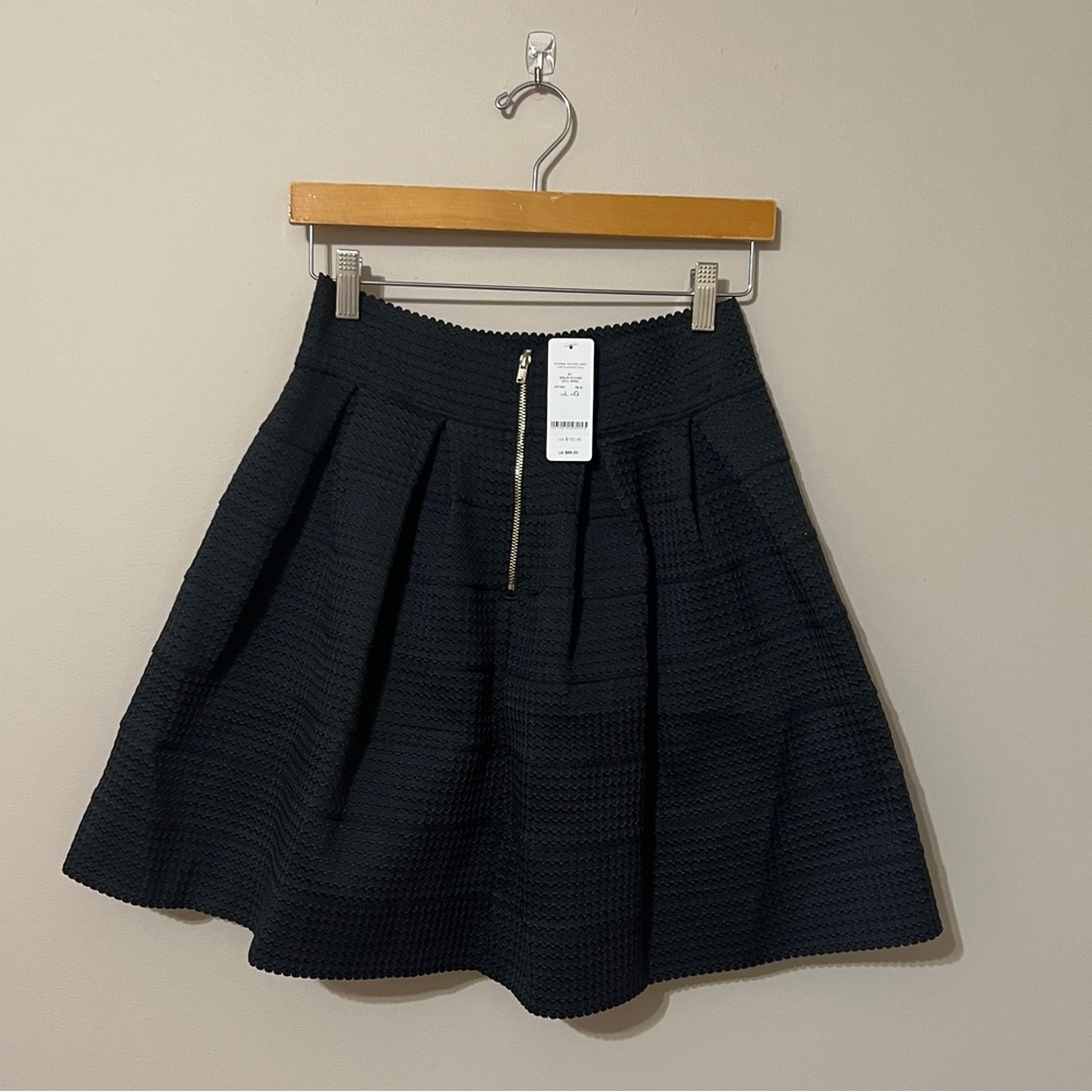 bebe Black Skater Skirt